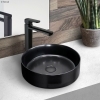 bathroom black basin