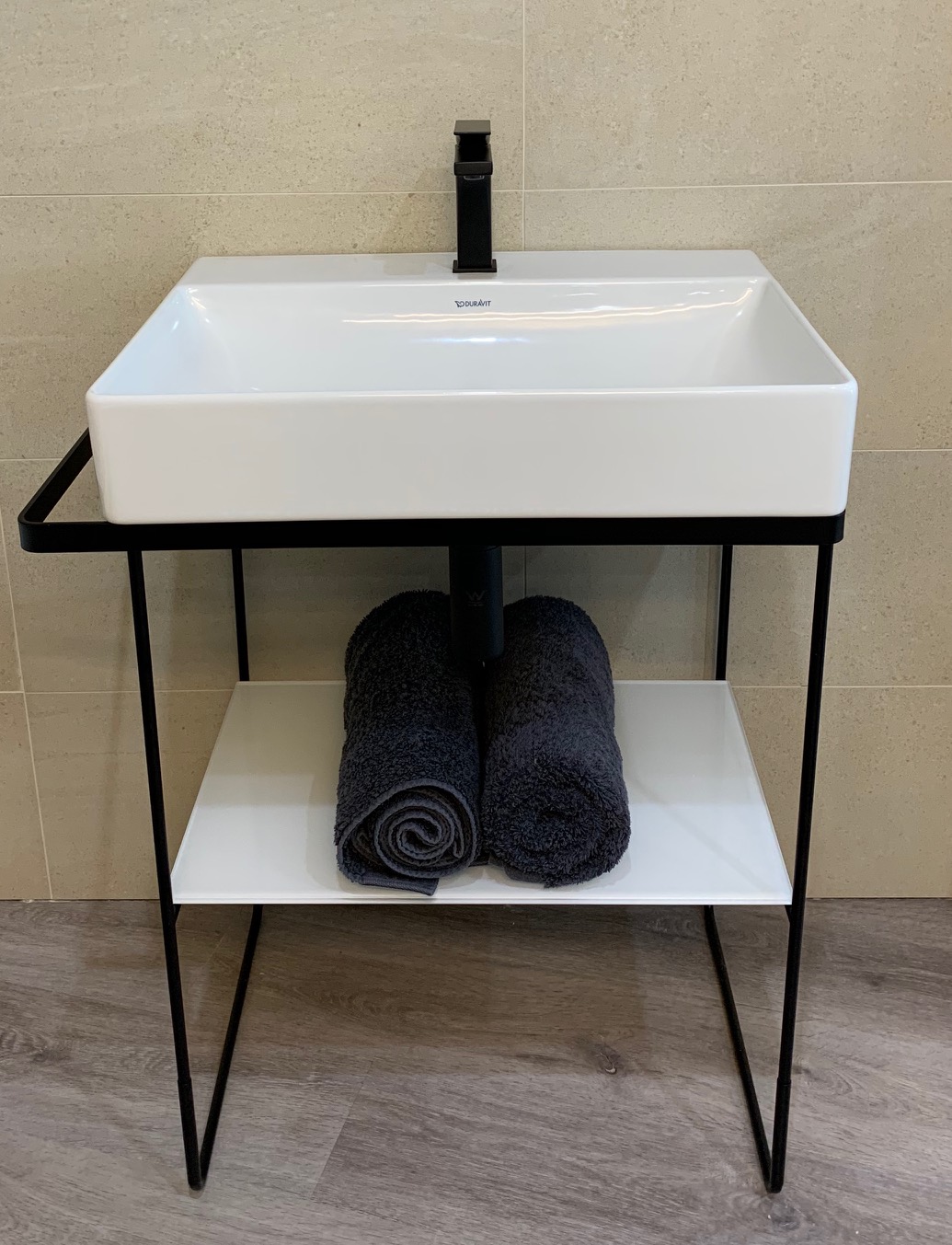 DURAVIT DELUXE WASH  STAND  WITH BASIN  AND TAPWARE 