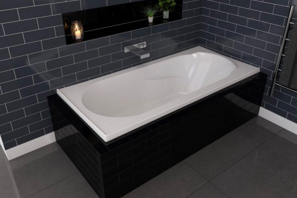 Decina Adatto 1510 1650 Inset Bath, How To Install An Inset Bathtub